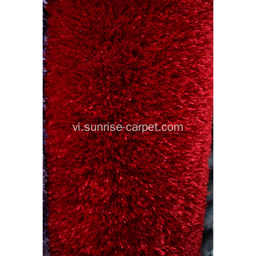 Polyester lụa rậm Rug với sợi dày